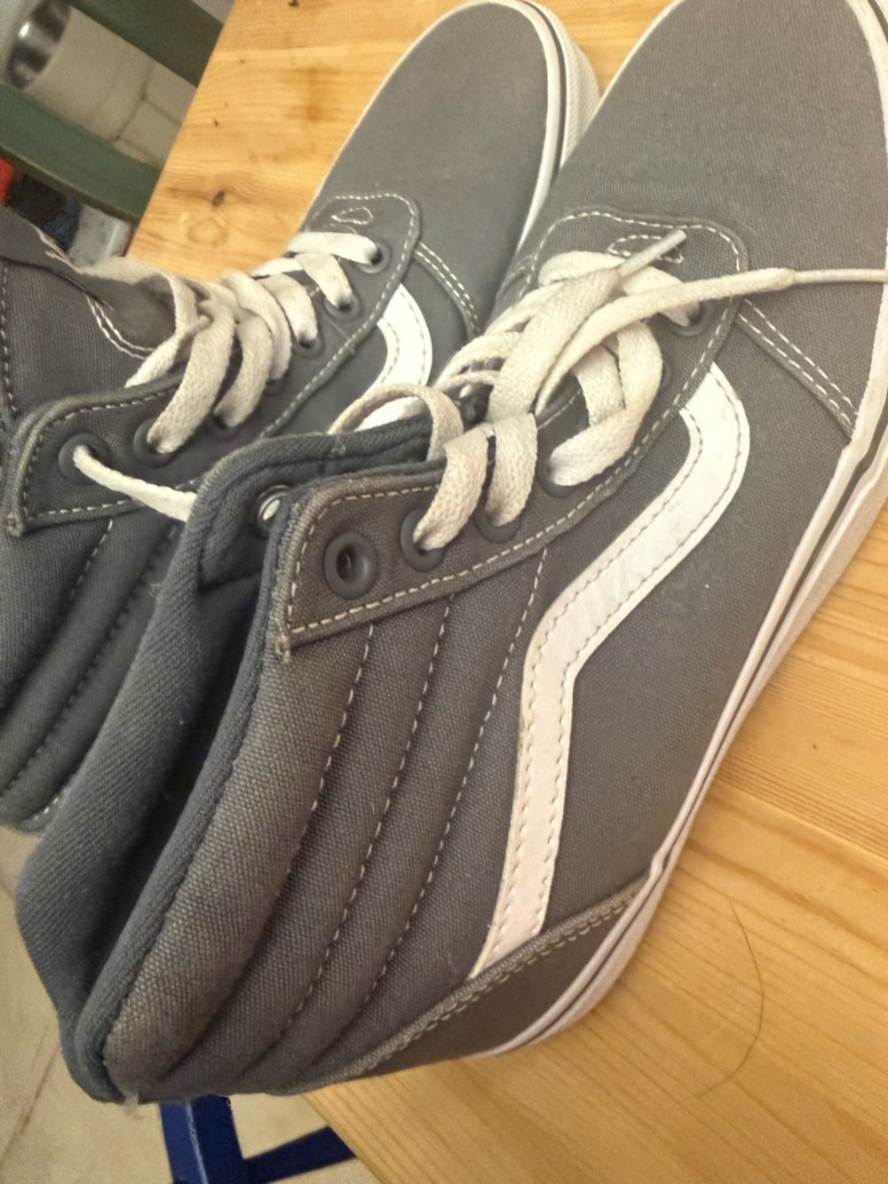 Vans women’s grey classic high tops EUC 7.5